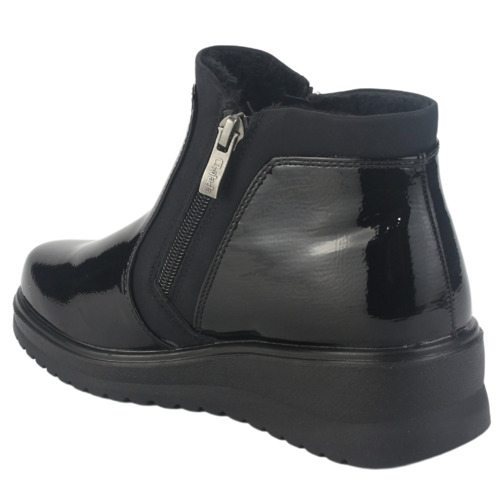 BOTIN CHALADA MUJER RAYO-3 NEGRO CASUAL - 4