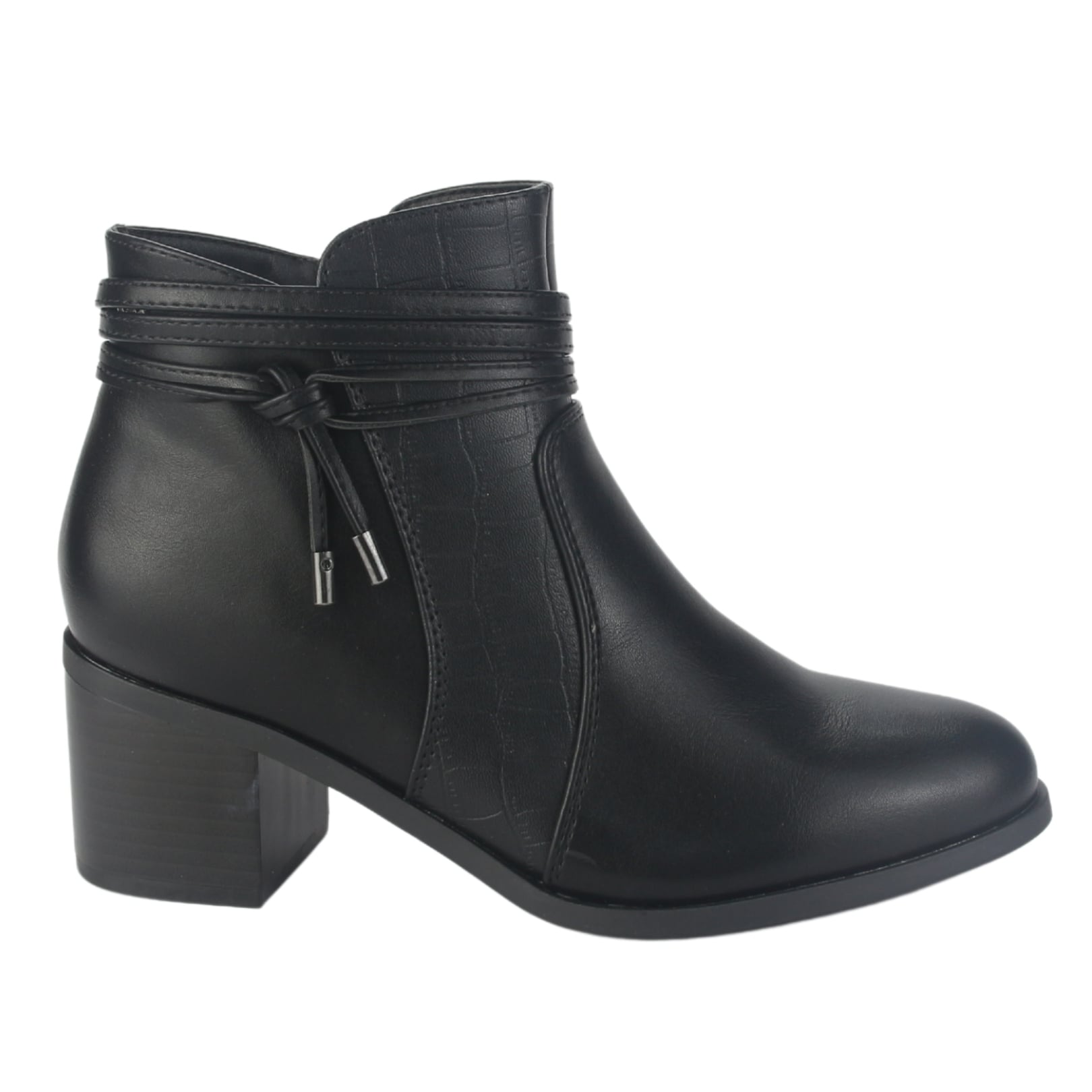 BOTIN CHALADA MUJER DIVA-4 NEGRO CASUAL - 1