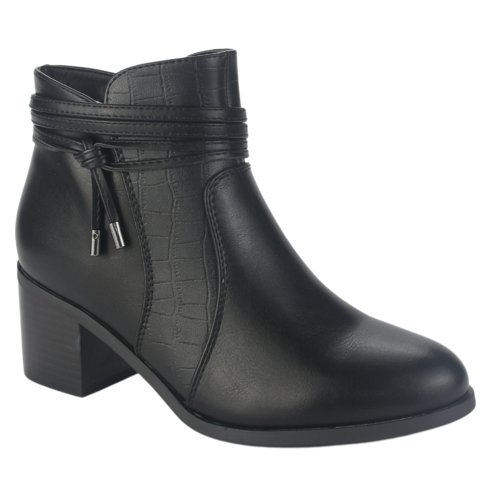 BOTIN CHALADA MUJER DIVA-4 NEGRO CASUAL - 3