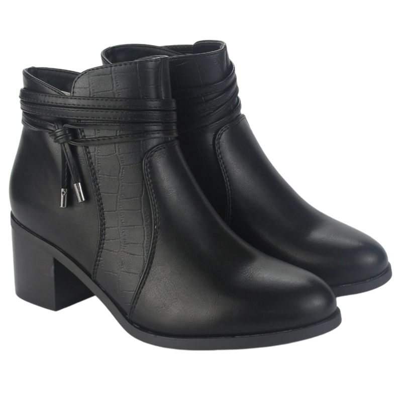 BOTIN CHALADA MUJER DIVA-4 NEGRO CASUAL - 5