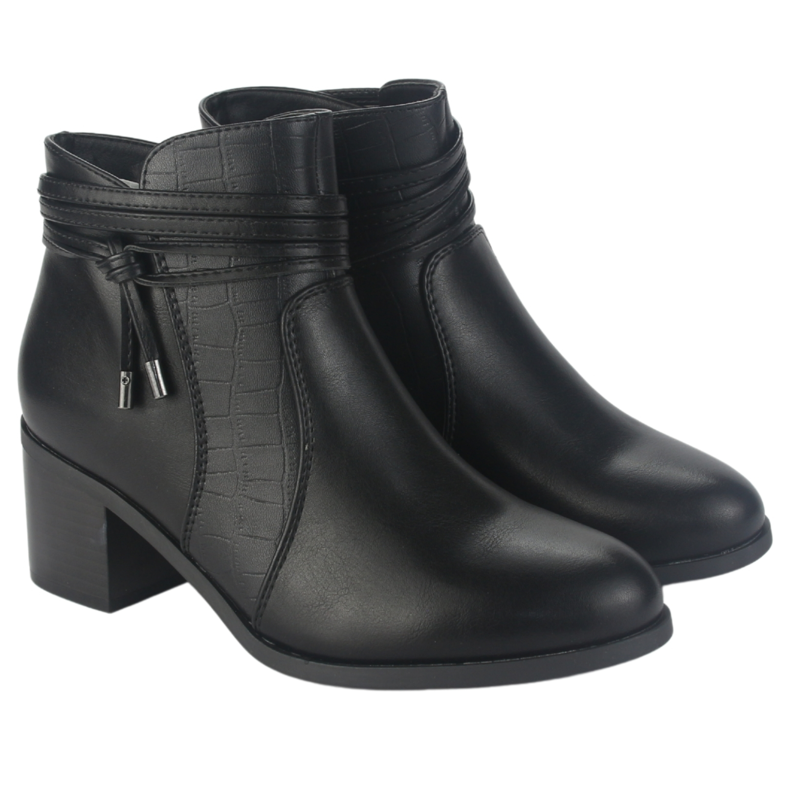 BOTIN CHALADA MUJER DIVA-4 NEGRO CASUAL - 5
