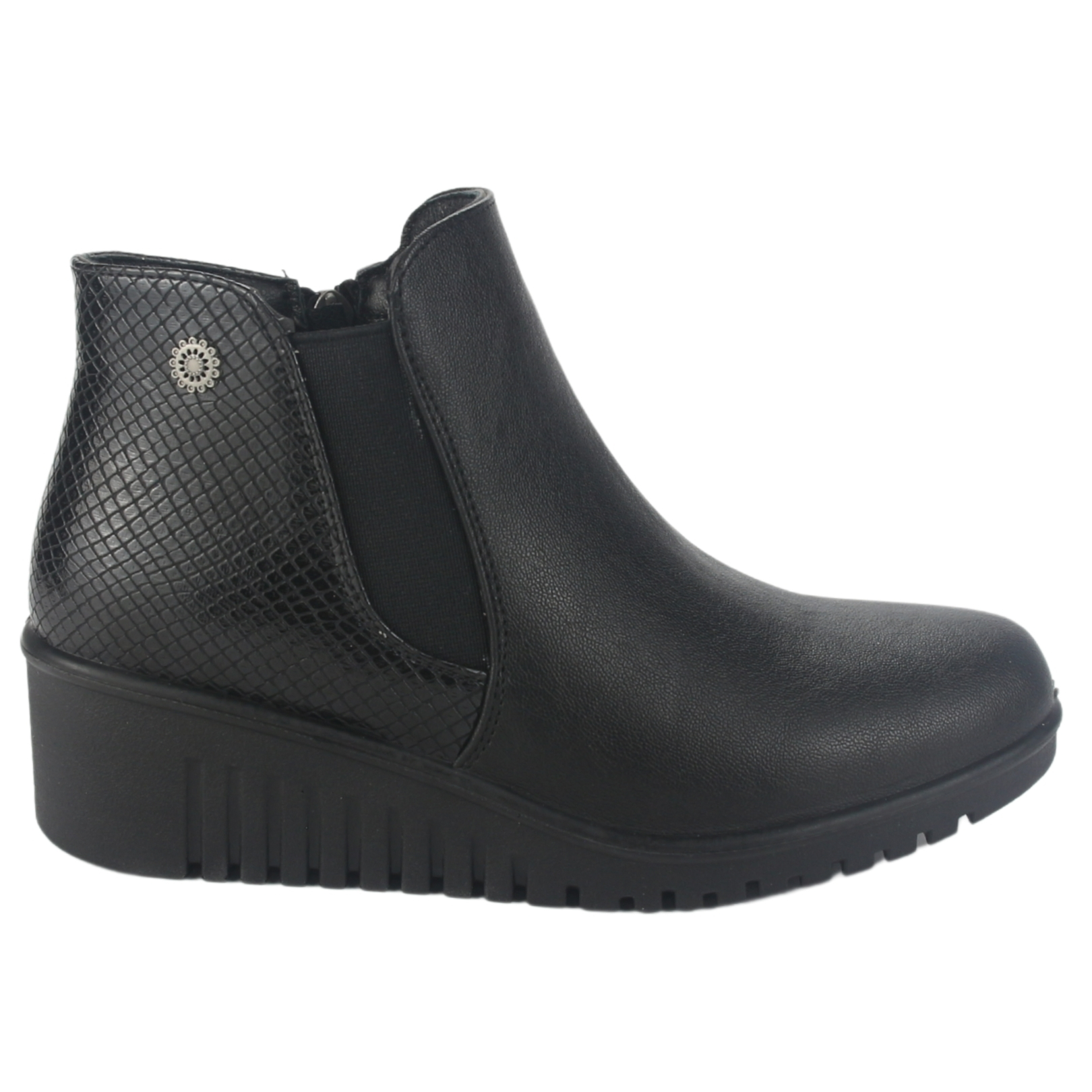 BOTIN CHALADA MUJER LILI-1 NEGRO CASUAL - 1
