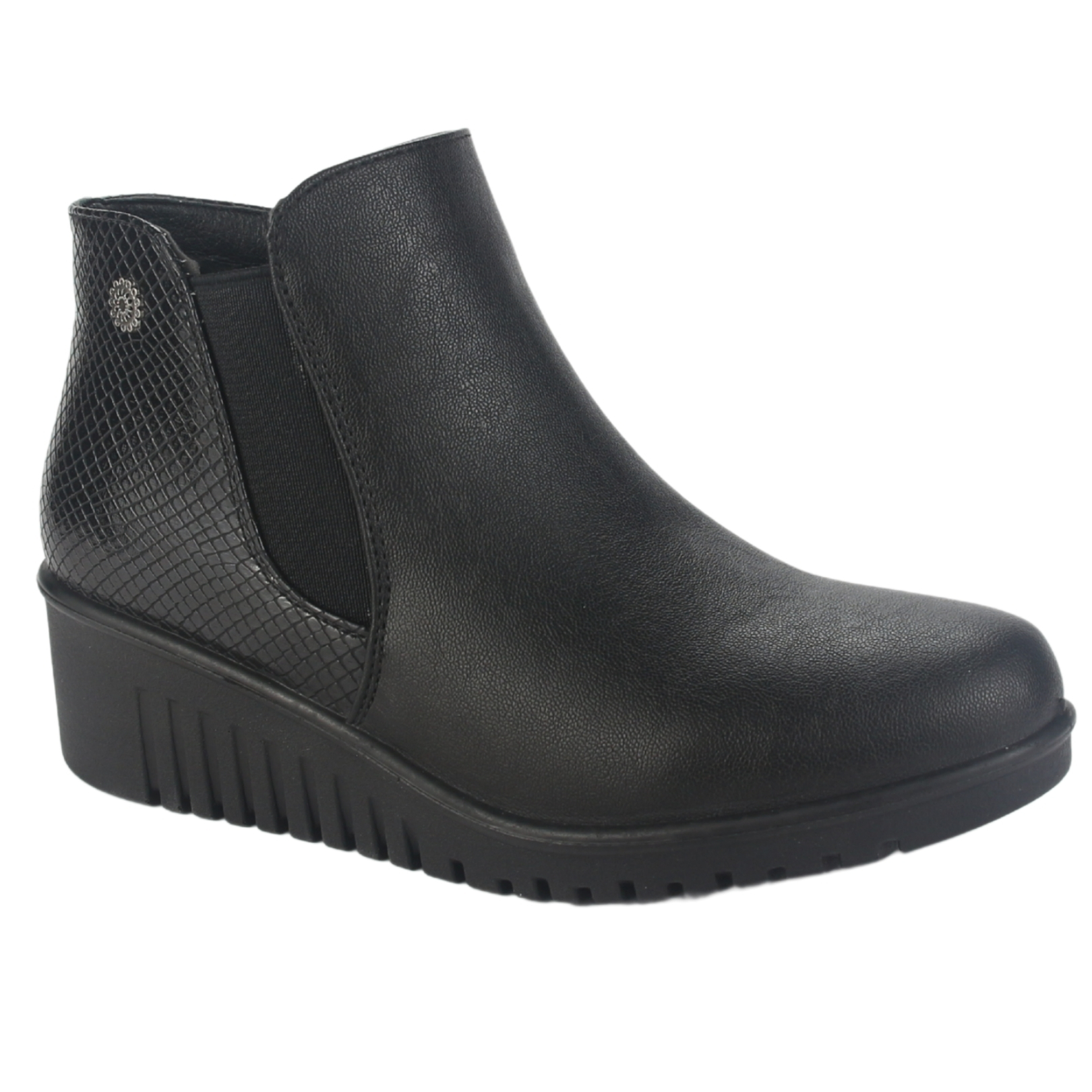 BOTIN CHALADA MUJER LILI-1 NEGRO CASUAL - 3