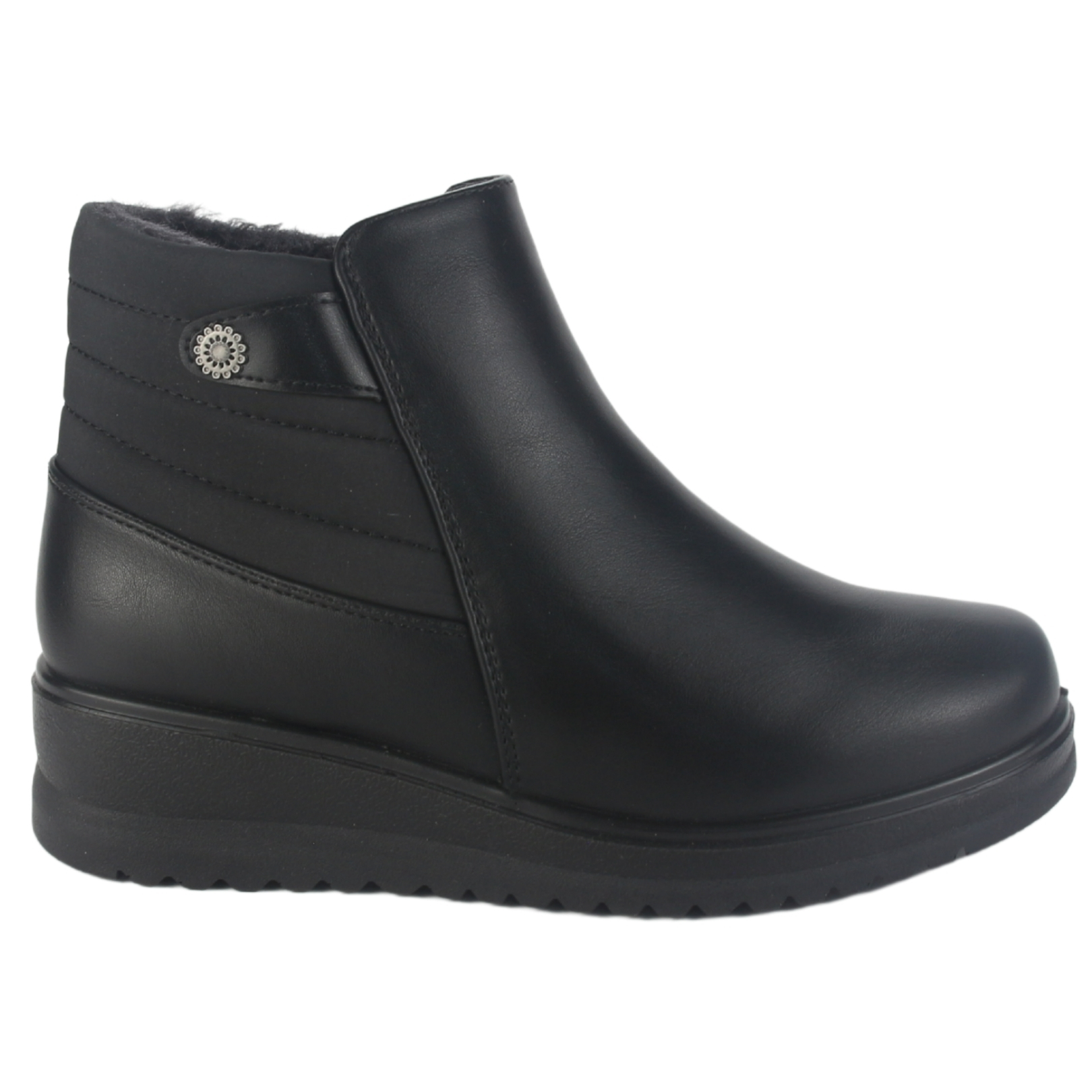 BOTIN CHALADA MUJER RAYO-2 NEGRO CASUAL - 1