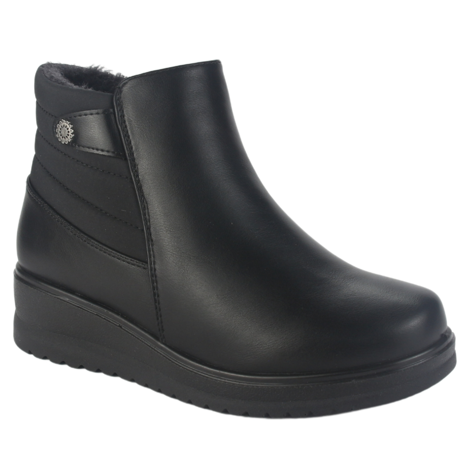 BOTIN CHALADA MUJER RAYO-2 NEGRO CASUAL - 3