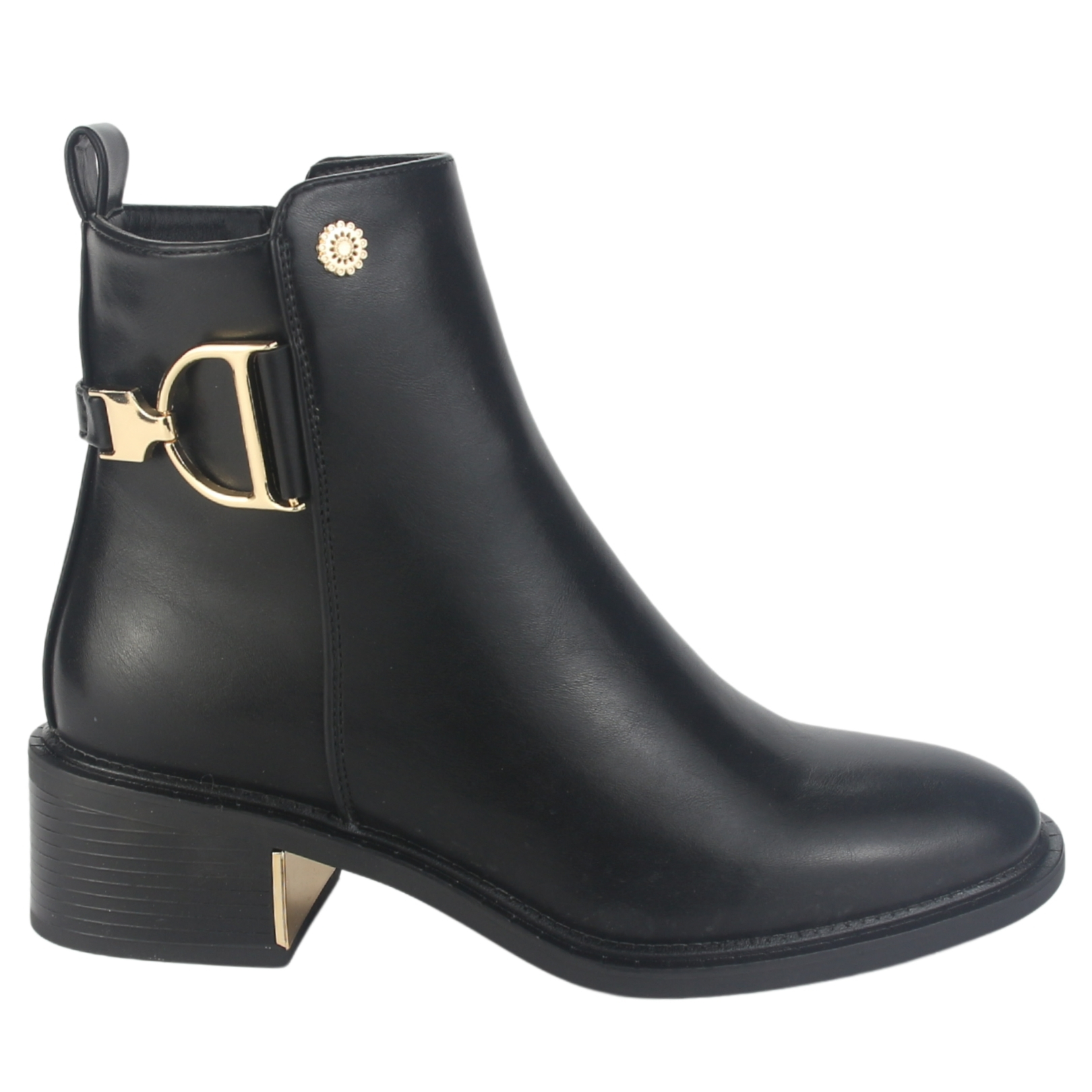 BOTIN CHALADA MUJER TRAFFAM-61 NEGRO CASUAL - 1