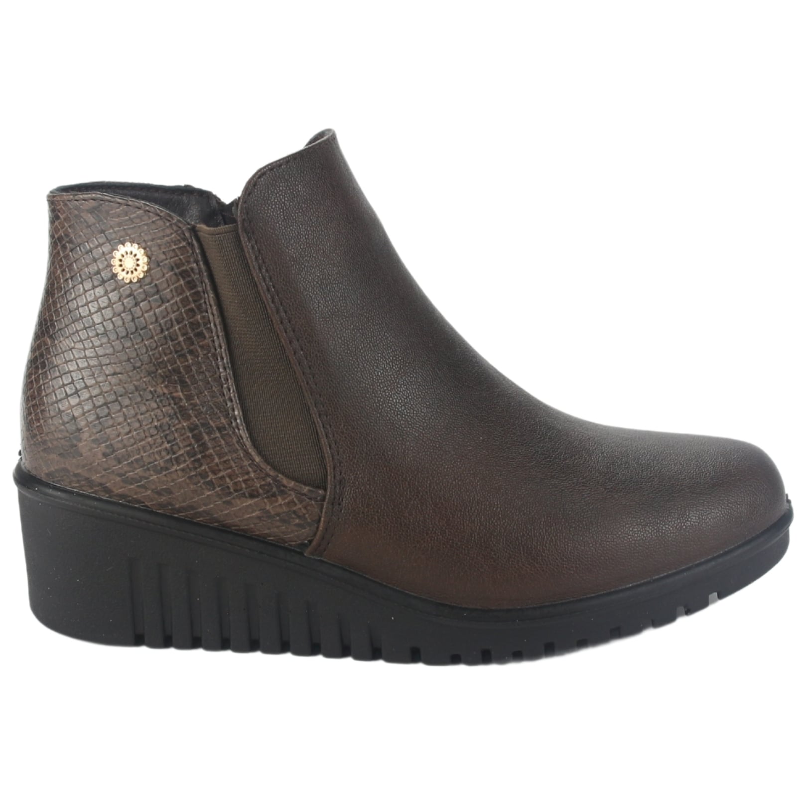 BOTIN CHALADA MUJER LILI-1 CAFE  CASUAL - 1