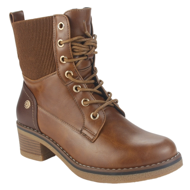 BOTIN CHALADA MUJER BRIKE-2 TOSTADO CASUAL - 3