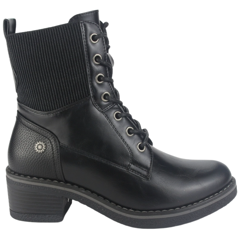 BOTIN CHALADA MUJER BRIKE-2 NEGRO CASUAL - 1