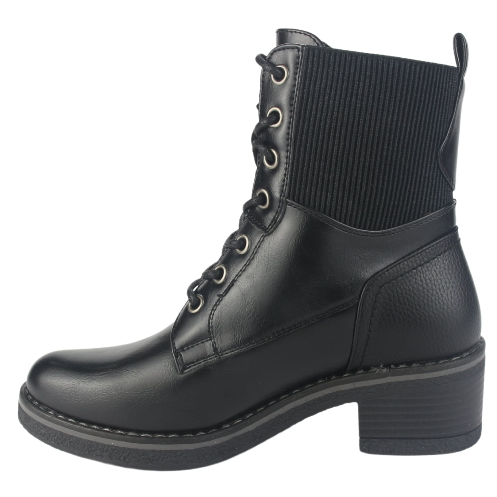 BOTIN CHALADA MUJER BRIKE-2 NEGRO CASUAL - 2