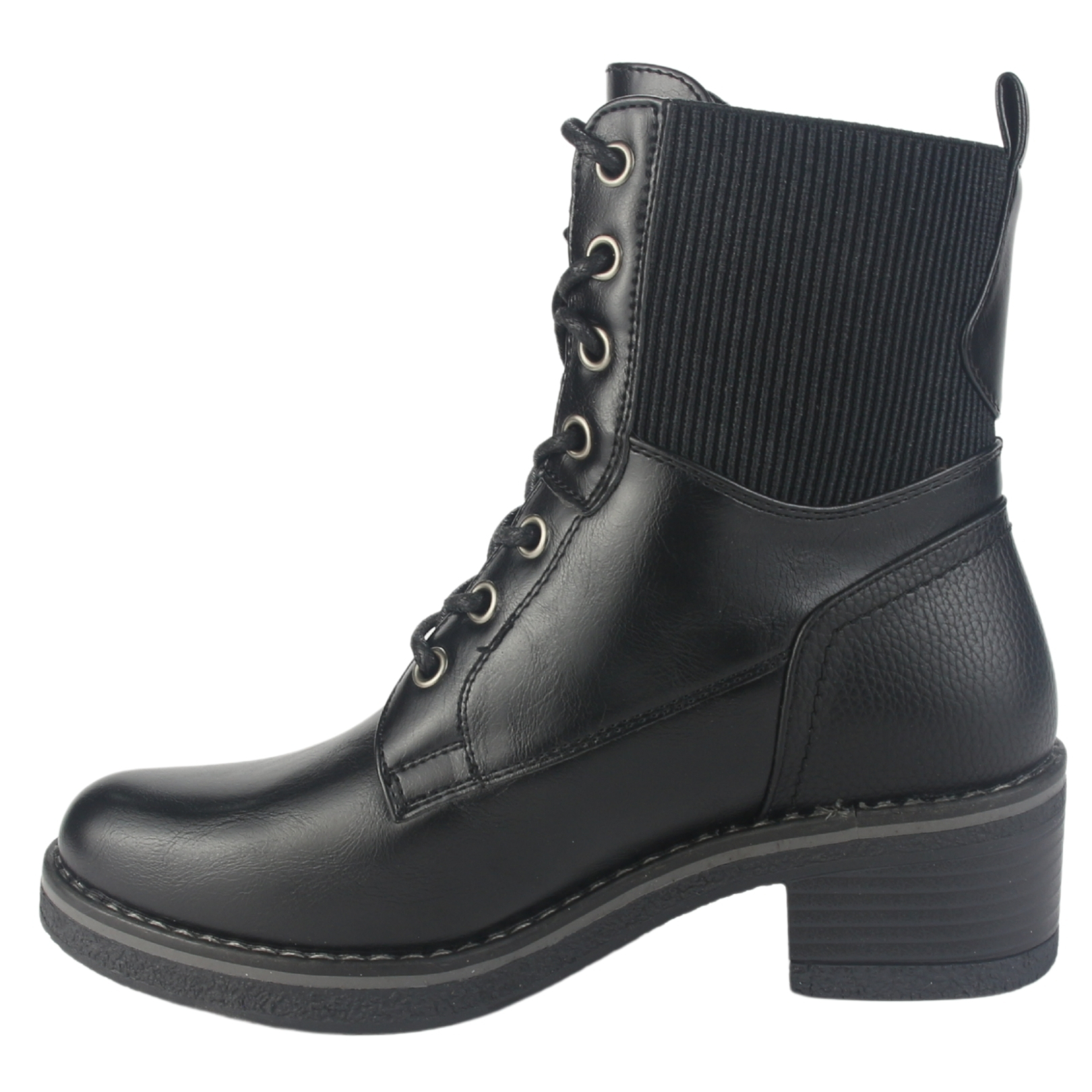 BOTIN CHALADA MUJER BRIKE-2 NEGRO CASUAL - 2