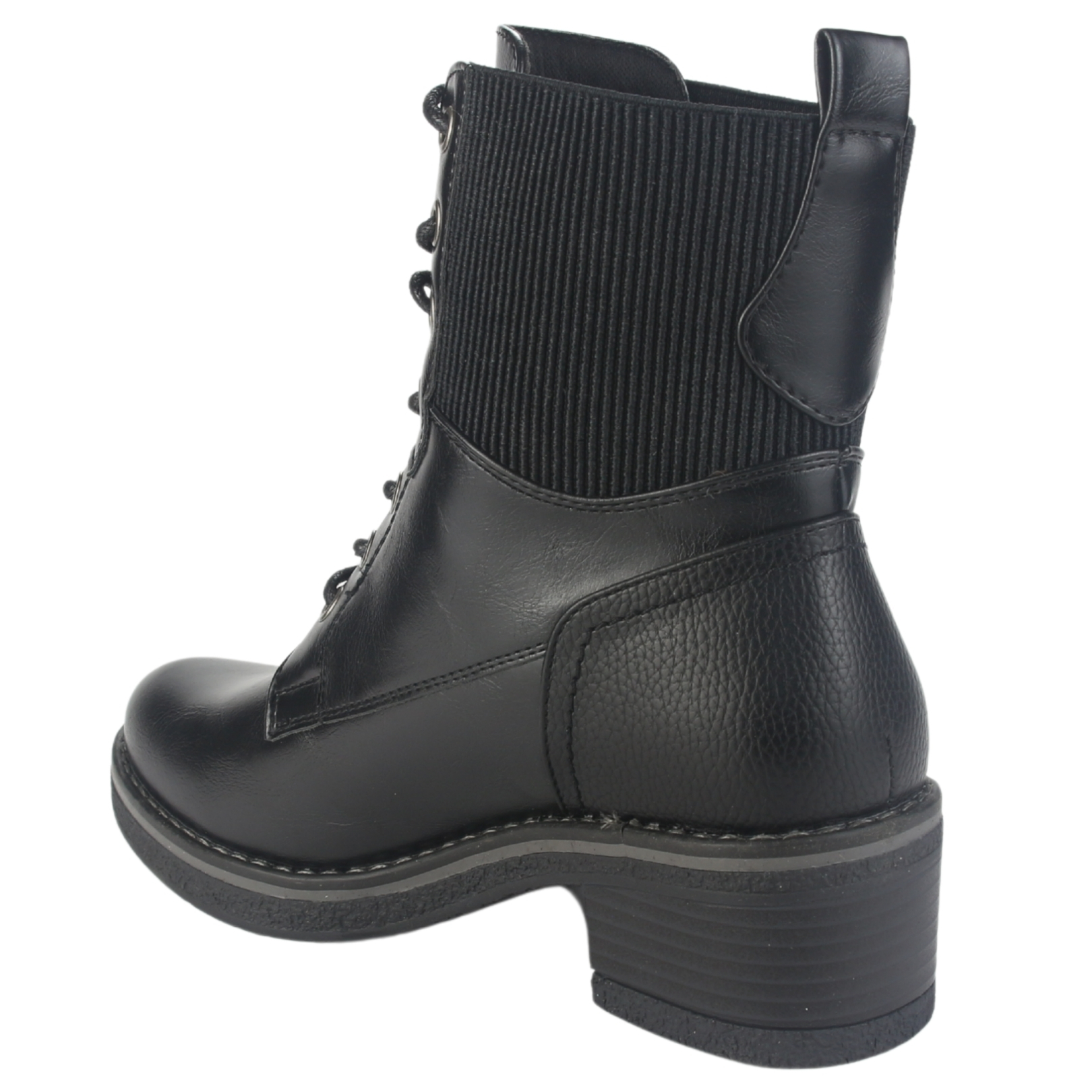 BOTIN CHALADA MUJER BRIKE-2 NEGRO CASUAL - 4