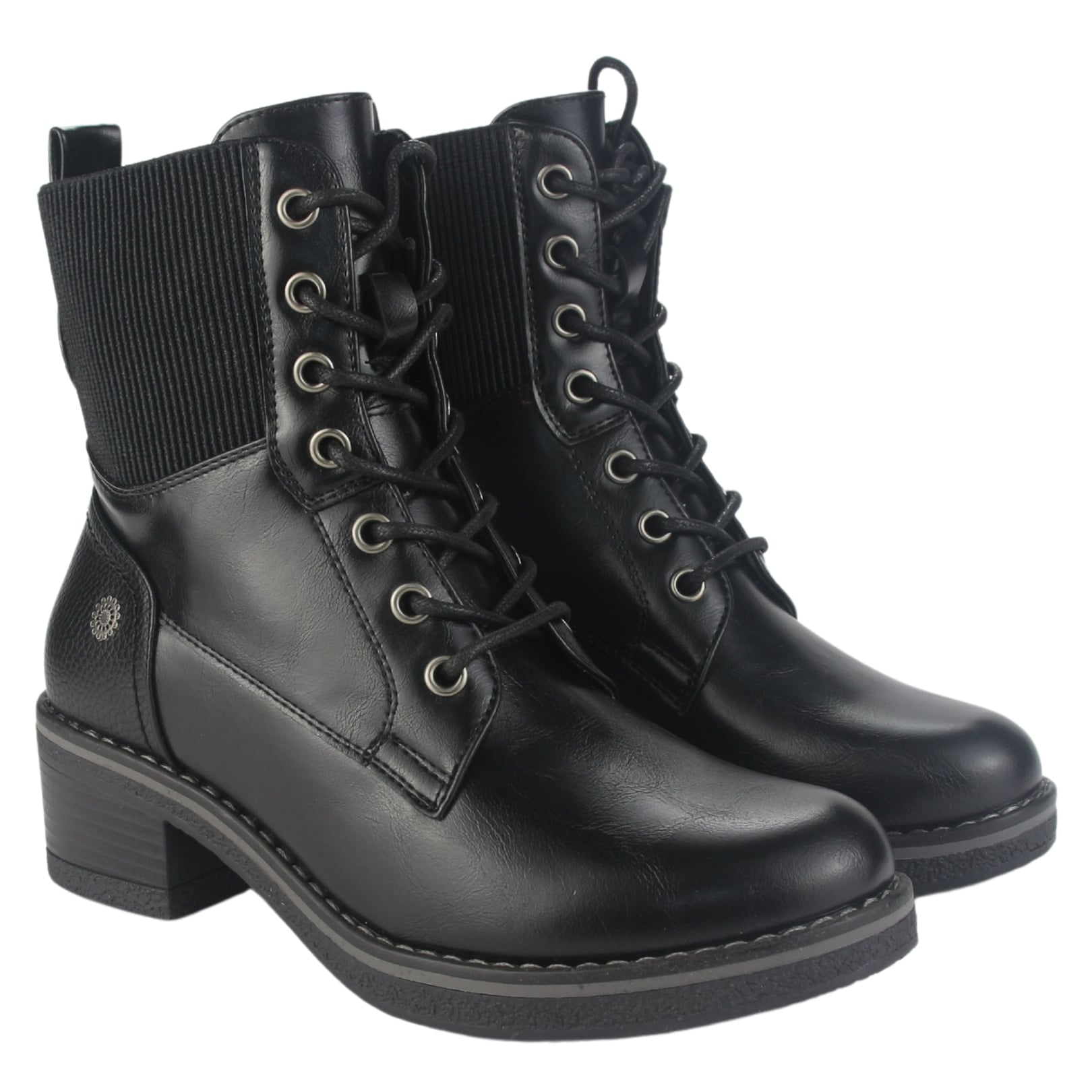 BOTIN CHALADA MUJER BRIKE-2 NEGRO CASUAL - 5