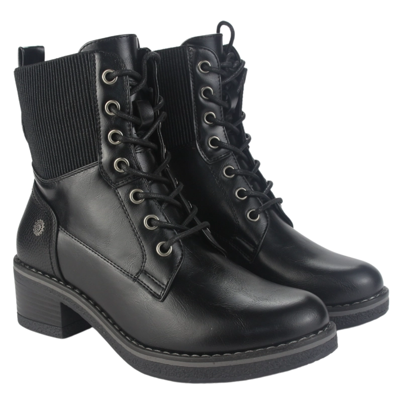 BOTIN CHALADA MUJER BRIKE-2 NEGRO CASUAL - 5