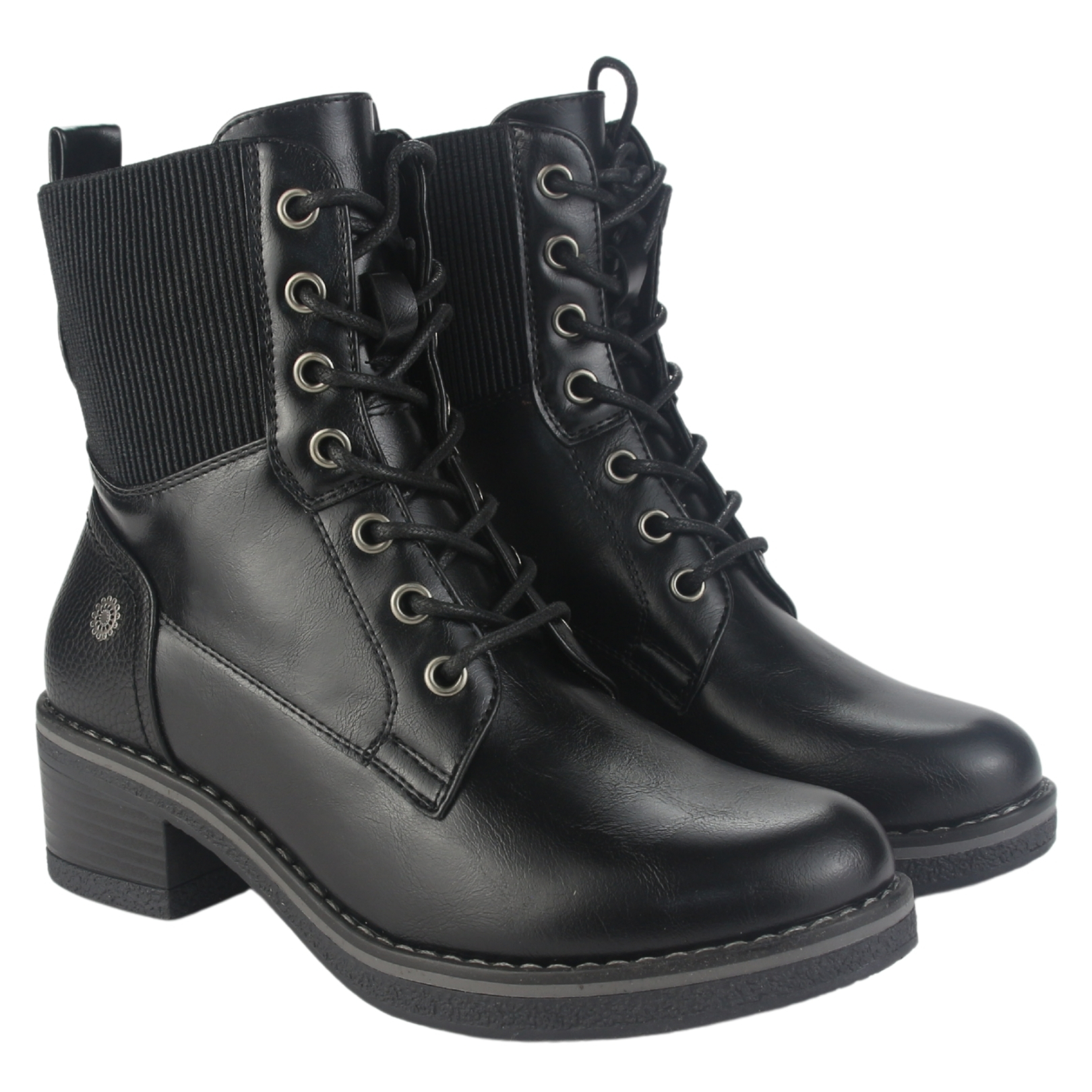 BOTIN CHALADA MUJER BRIKE-2 NEGRO CASUAL - 5