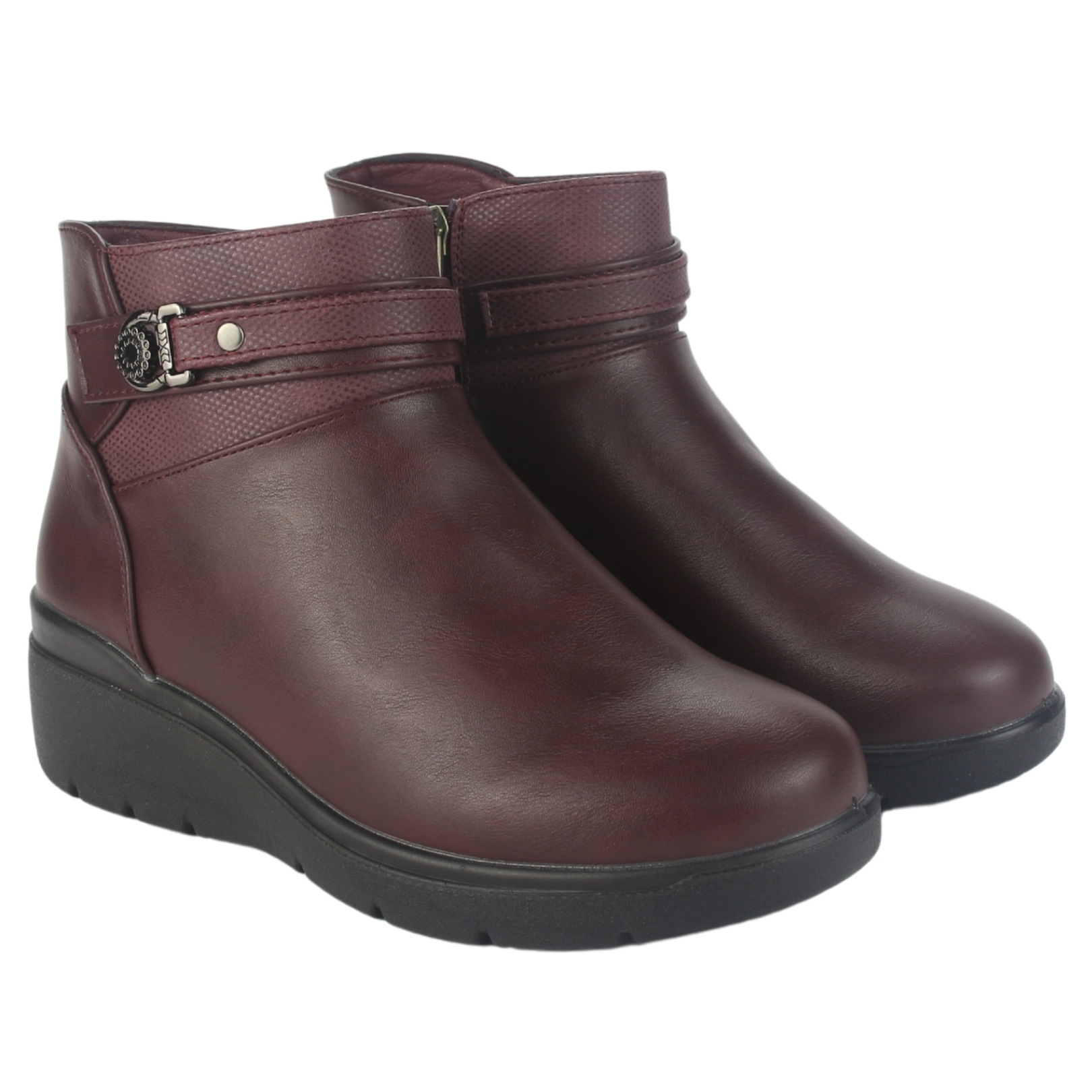 BOTIN CHALADA MUJER CURVE-5 BURDEO CASUAL - 5
