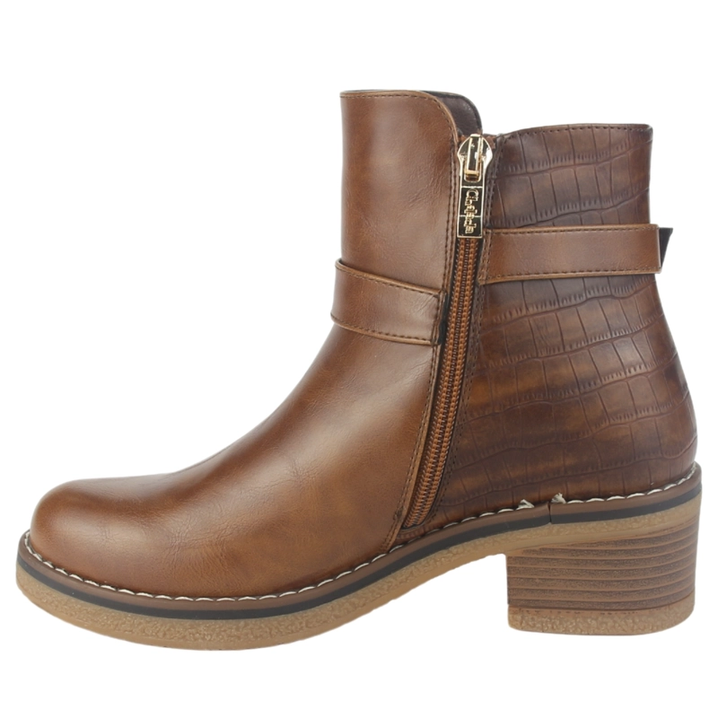 BOTIN CHALADA MUJER BRIKE-1 TOSTADO CASUAL - 2