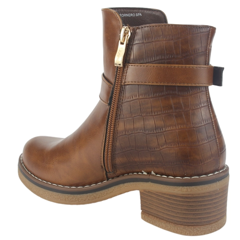BOTIN CHALADA MUJER BRIKE-1 TOSTADO CASUAL - 4