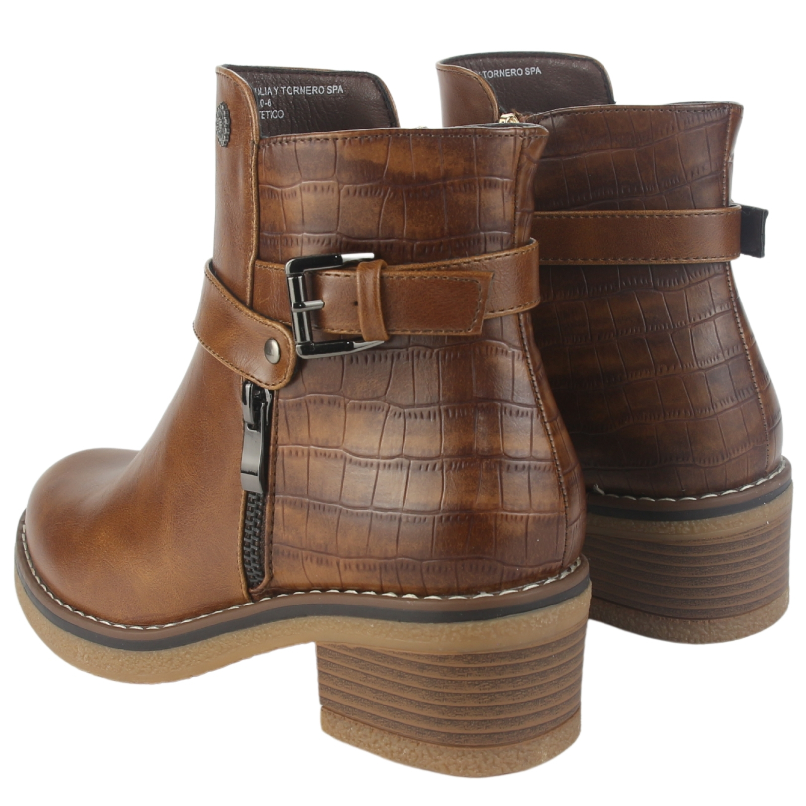 BOTIN CHALADA MUJER BRIKE-1 TOSTADO CASUAL - 6