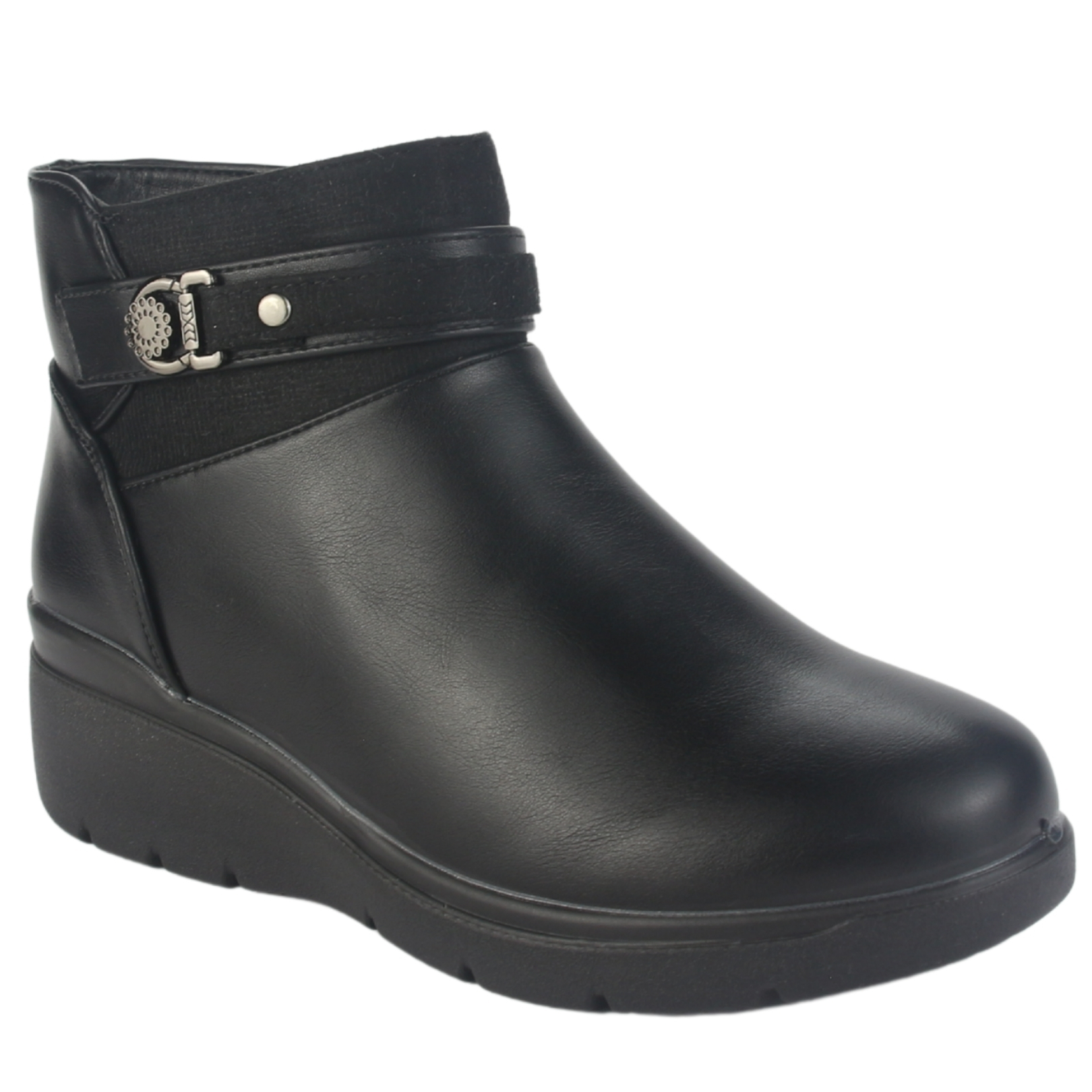 BOTIN CHALADA MUJER CURVE-5 NEGRO CASUAL - 3