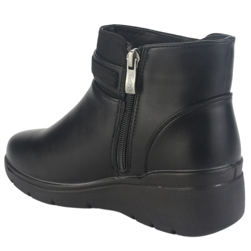 BOTIN CHALADA MUJER CURVE-5 NEGRO CASUAL - 4