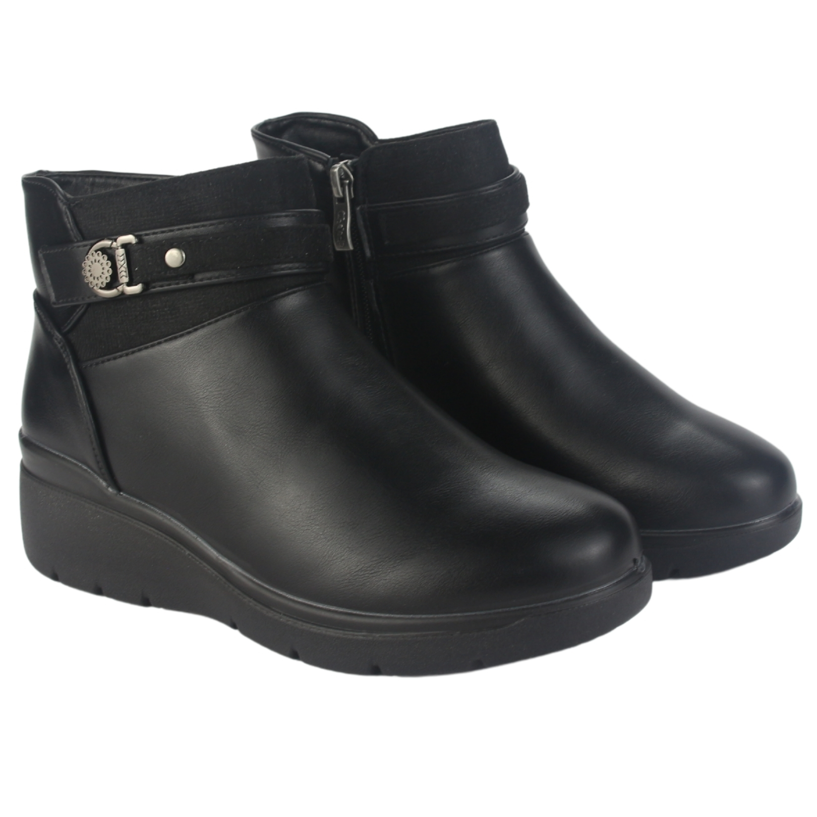 BOTIN CHALADA MUJER CURVE-5 NEGRO CASUAL - 5