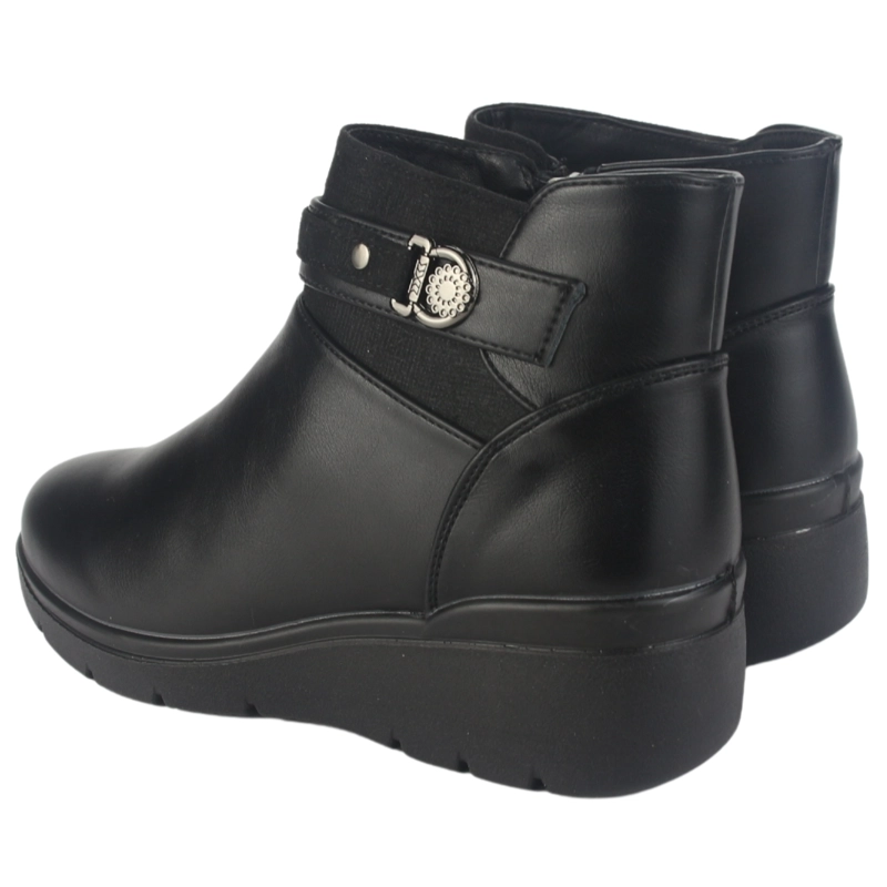 BOTIN CHALADA MUJER CURVE-5 NEGRO CASUAL - 6
