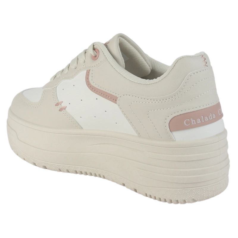 ZAPATILLA CHALADA MUJER MITSU-3 BEIGE URBANO - 4