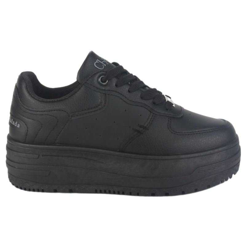 ZAPATILLA CHALADA MUJER MITSU-3 NEGRO URBANO - 1