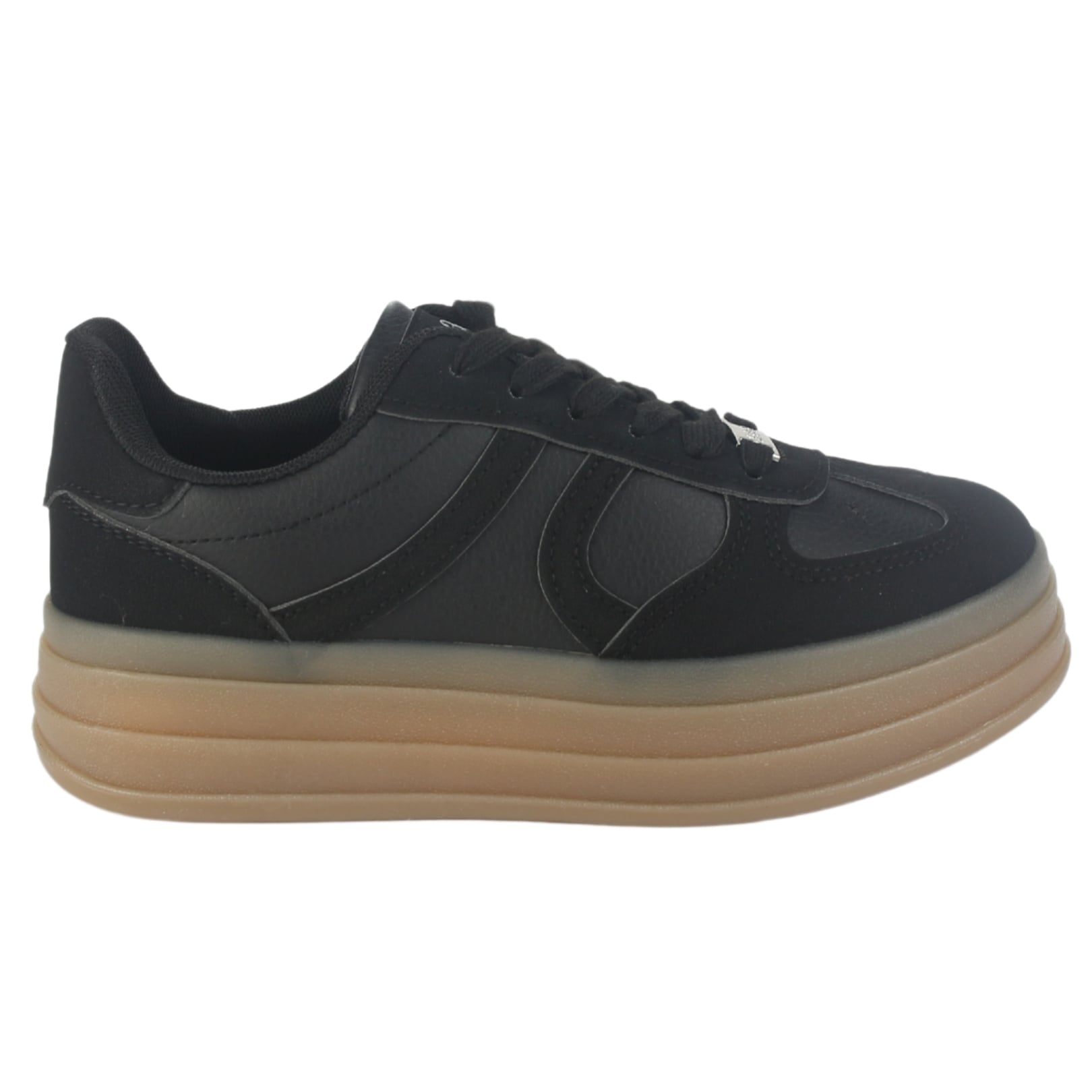 ZAPATILLA CHALADA MUJER ANDY-15 NEGRO URBANO - 1