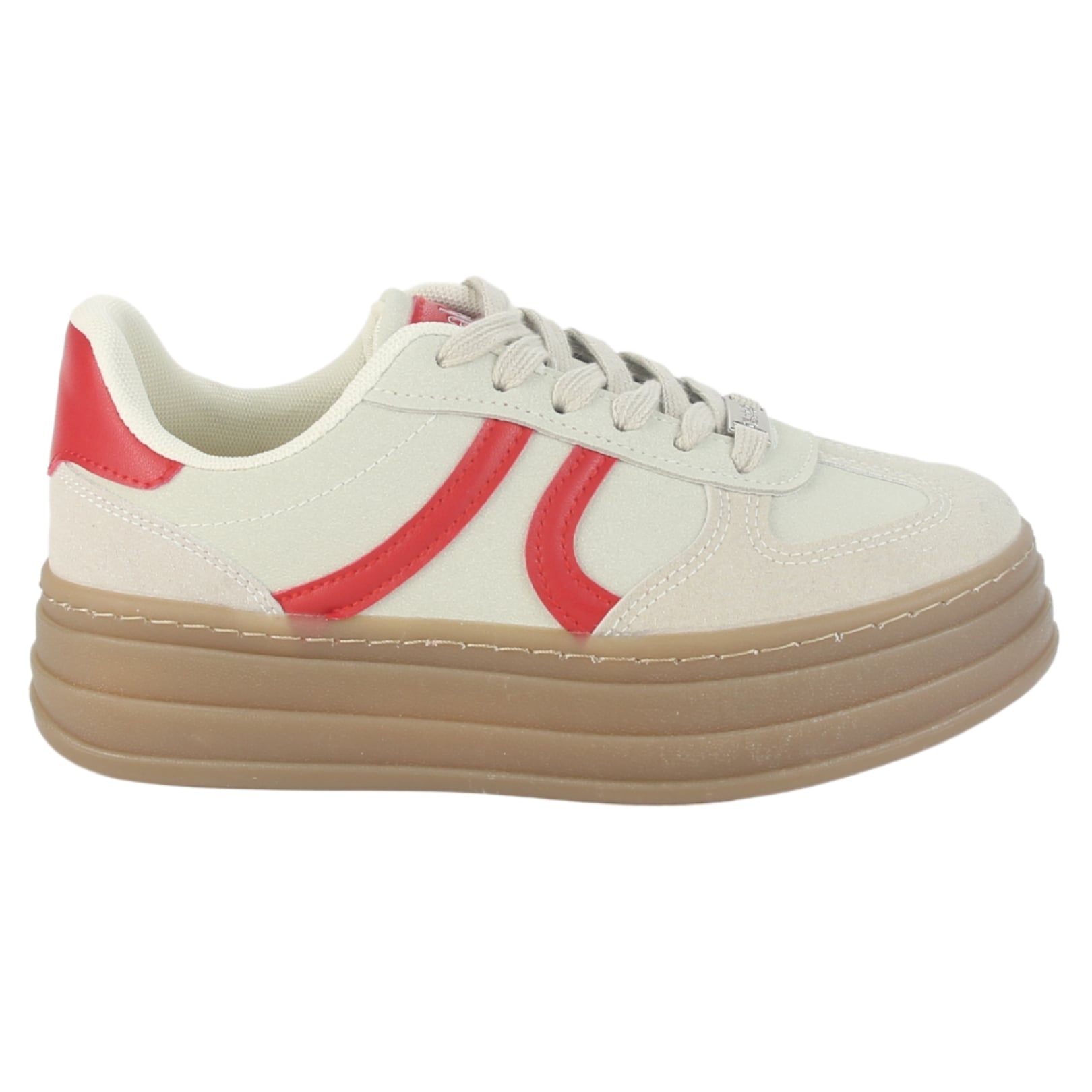ZAPATILLA CHALADA MUJER ANDY-15 BEIGE URBANO - 1