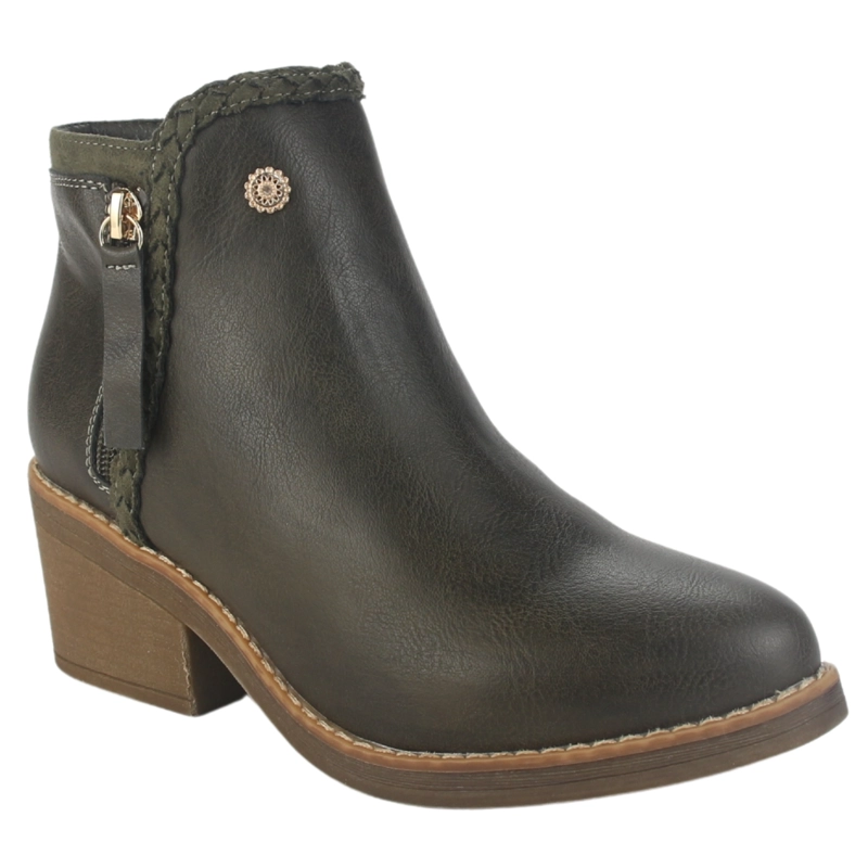 BOTIN CHALADA MUJER CAMP-50 OLIVA CASUAL - 3