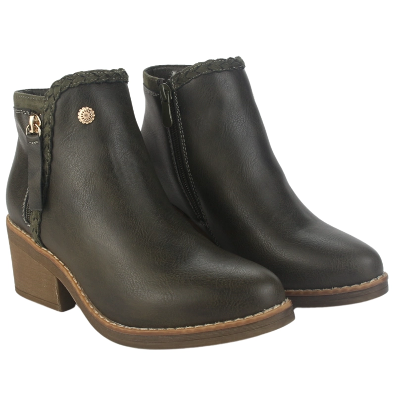 BOTIN CHALADA MUJER CAMP-50 OLIVA CASUAL - 5