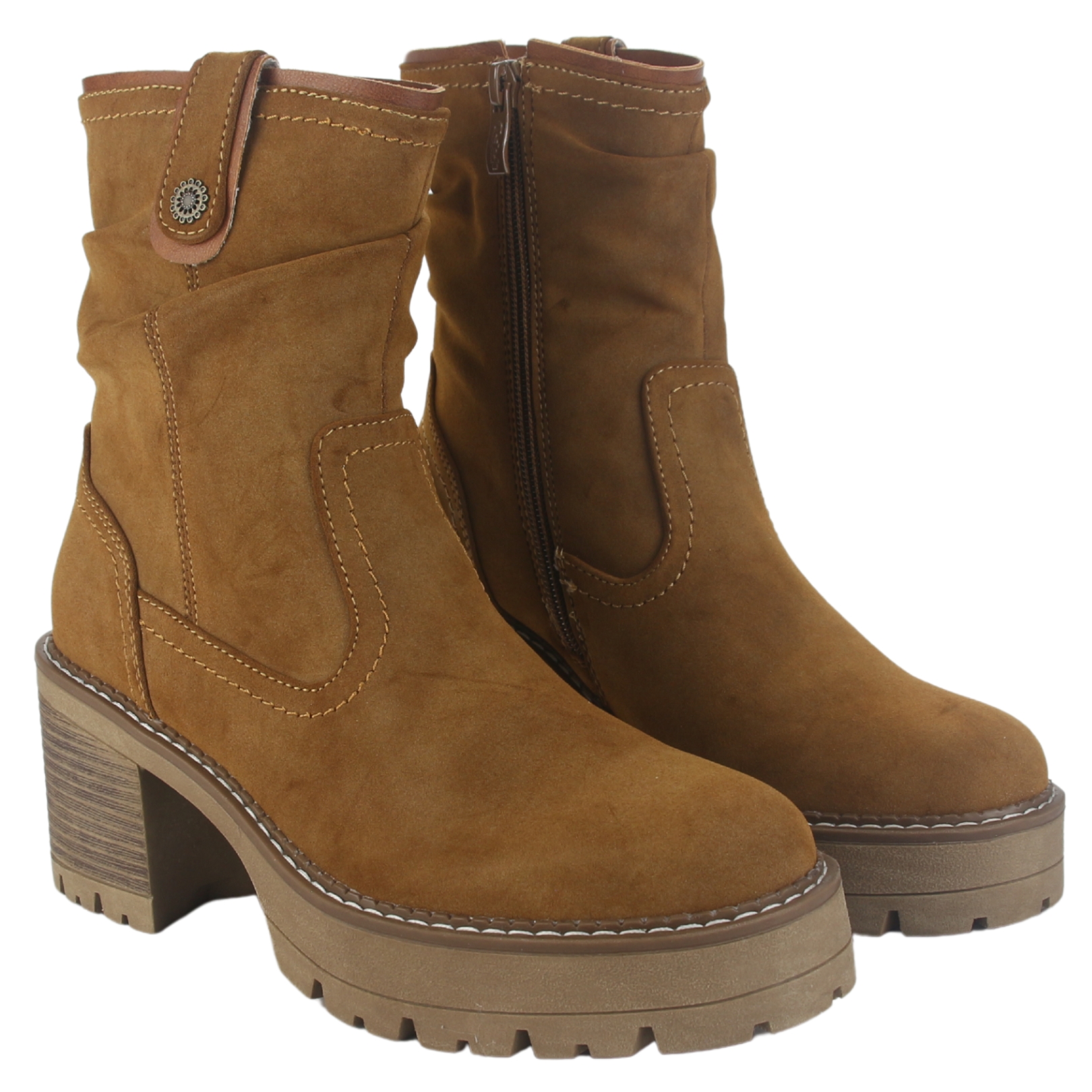 BOTIN CHALADA MUJER TRINI-20 TOSTADO CASUAL - 5
