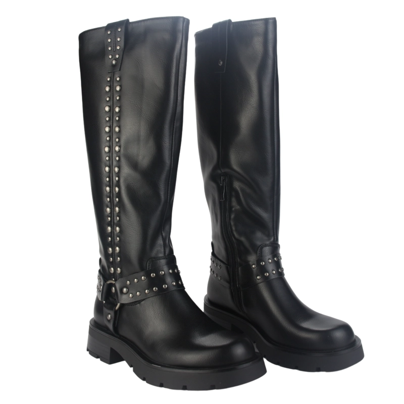 BOTA CHALADA MUJER TATI-1 NEGRO CASUAL - 5