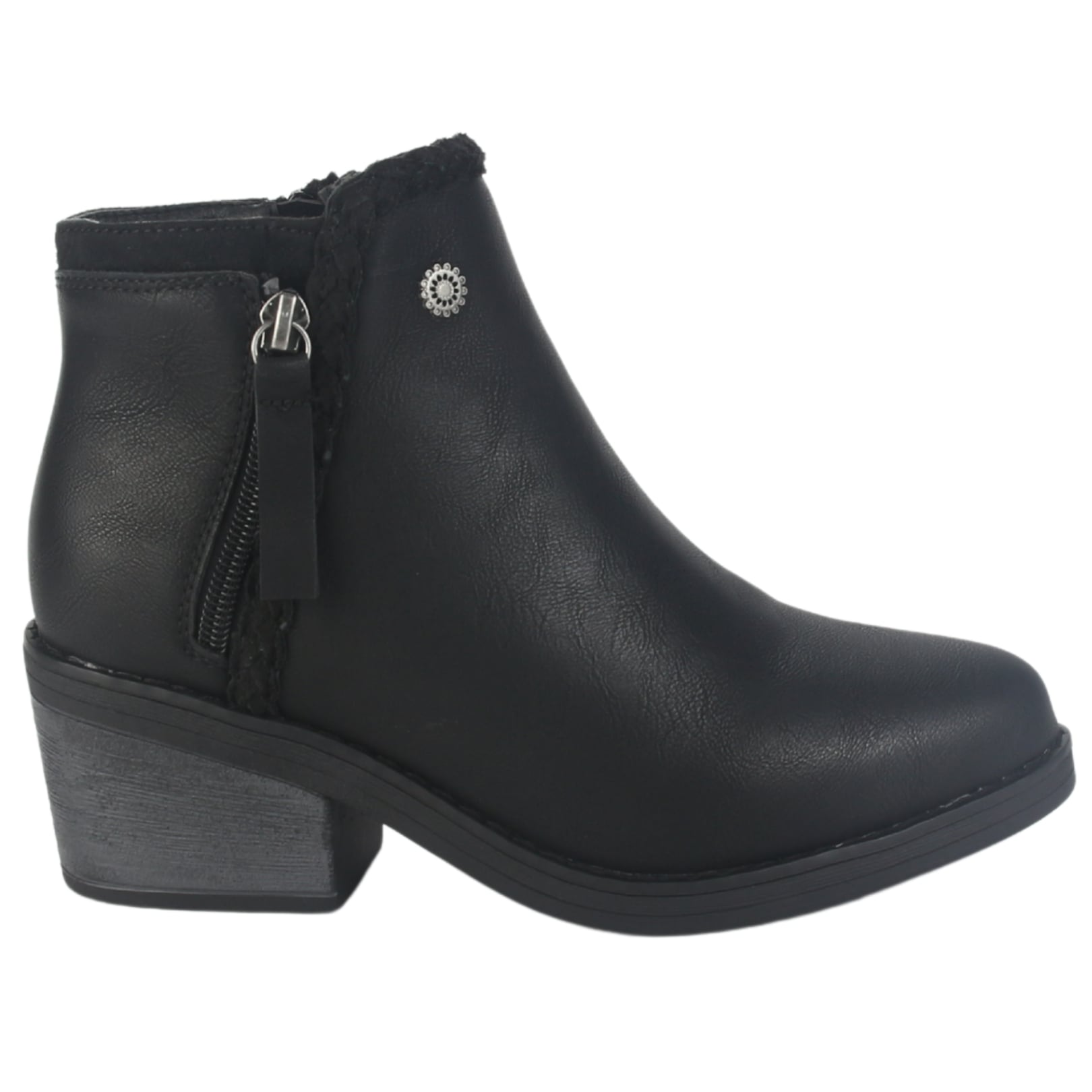 BOTIN CHALADA MUJER CAMP-50 NEGRO CASUAL - 1