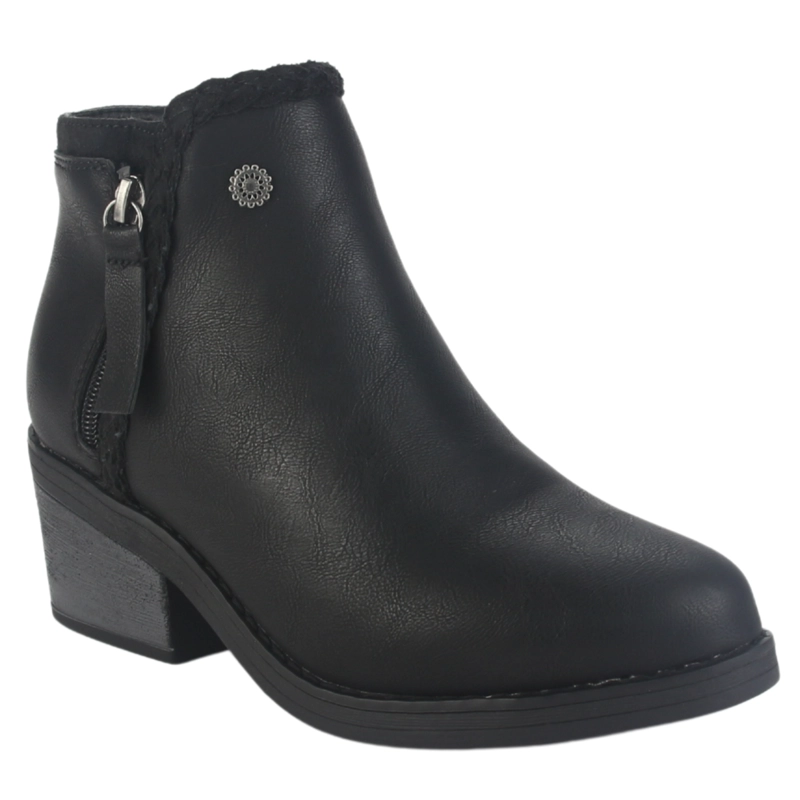 BOTIN CHALADA MUJER CAMP-50 NEGRO CASUAL - 3
