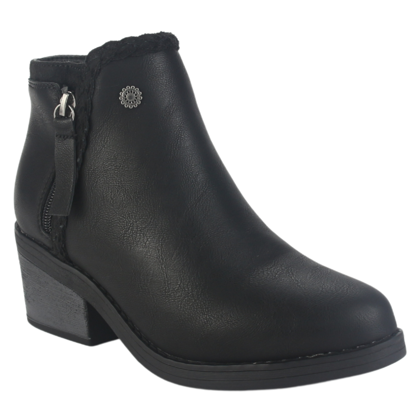 BOTIN CHALADA MUJER CAMP-50 NEGRO CASUAL - 3