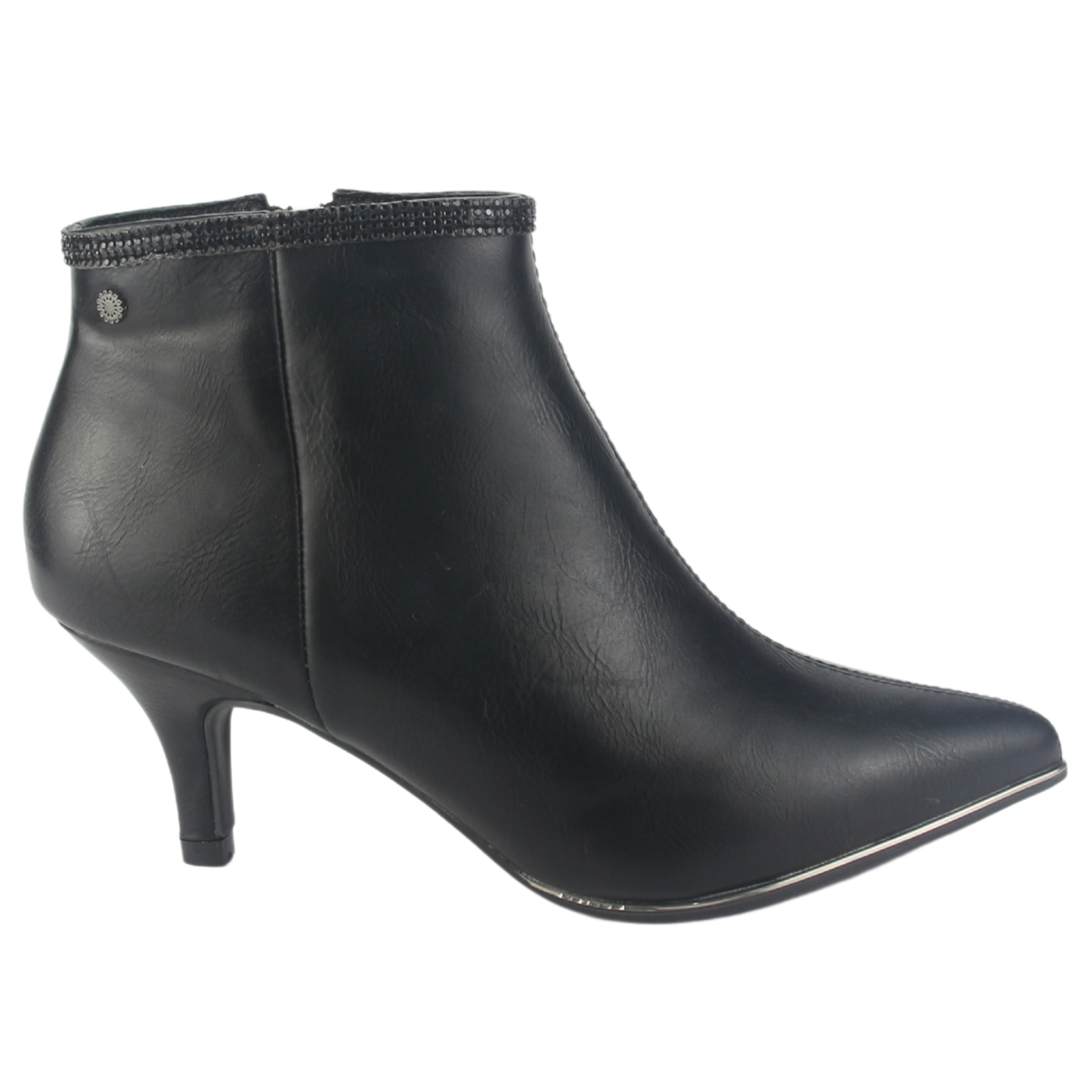 BOTIN CHALADA MUJER PLOS-66 NEGRO CASUAL - 1
