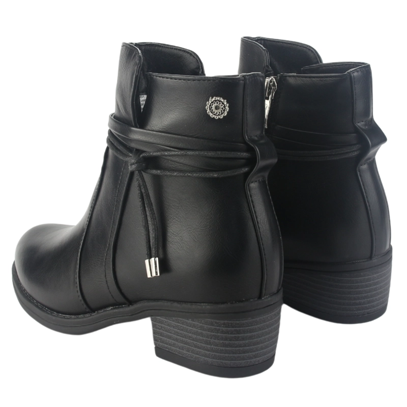 BOTIN CHALADA MUJER TROSI-1 NEGRO CASUAL - 6