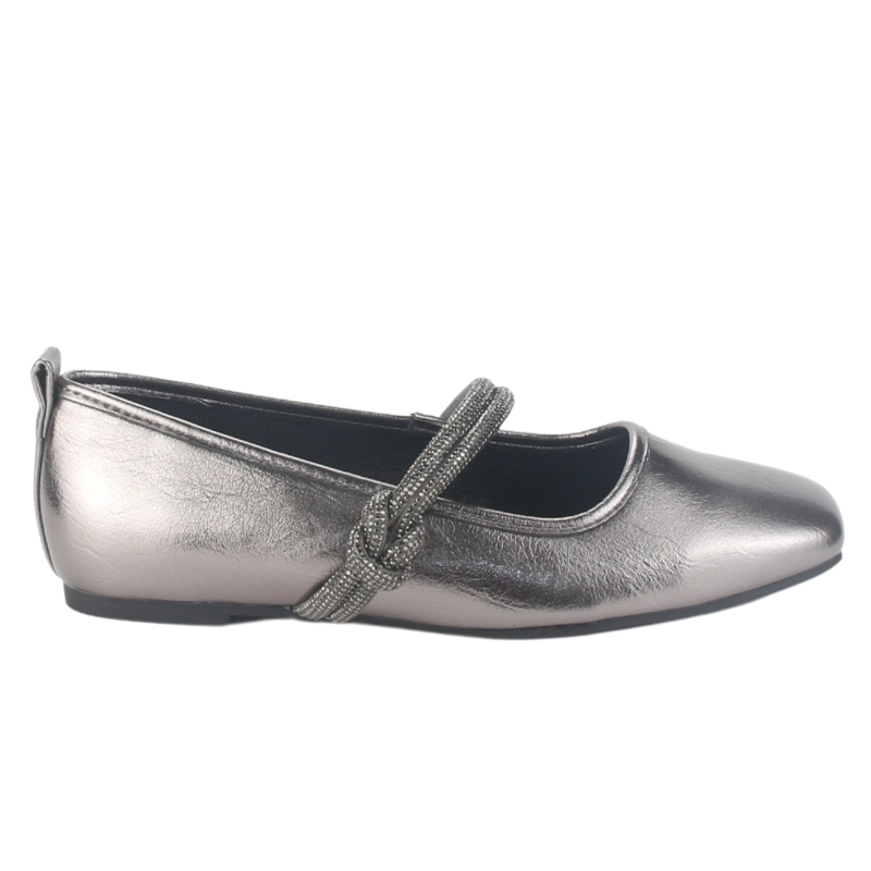 ZAPATO CHALADA MUJER CORSA-1 PLATEADO CASUAL - 1