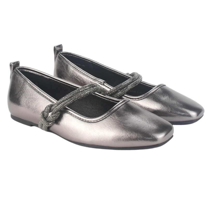 ZAPATO CHALADA MUJER CORSA-1 PLATEADO CASUAL - 5