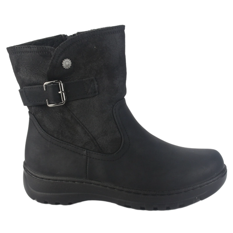 BOTIN CHALADA MUJER QUAL-7 NEGRO CASUAL - 1