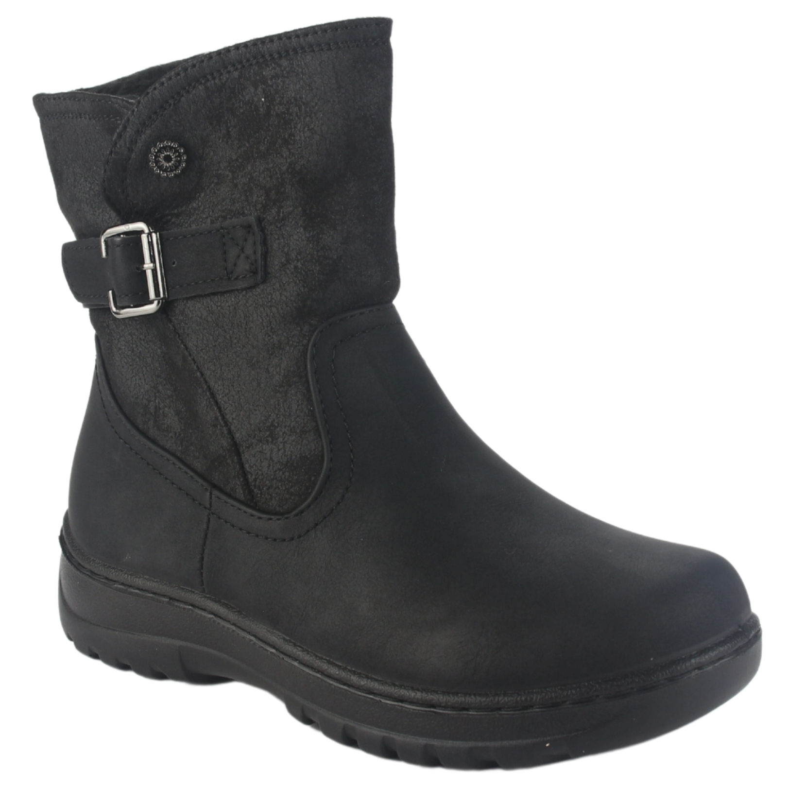 BOTIN CHALADA MUJER QUAL-7 NEGRO CASUAL - 3