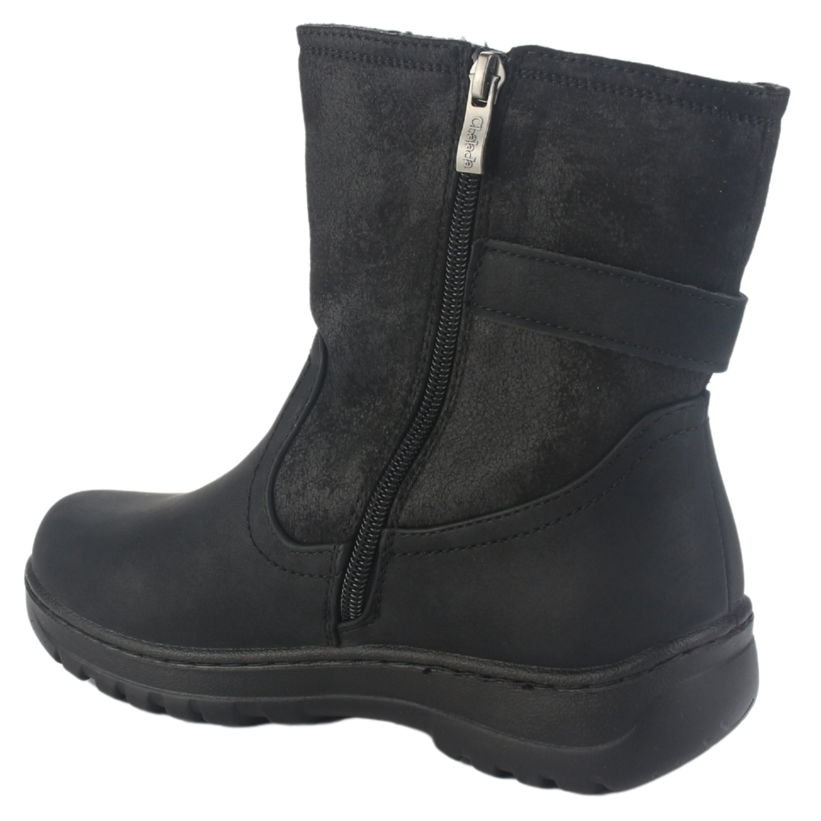 BOTIN CHALADA MUJER QUAL-7 NEGRO CASUAL - 4