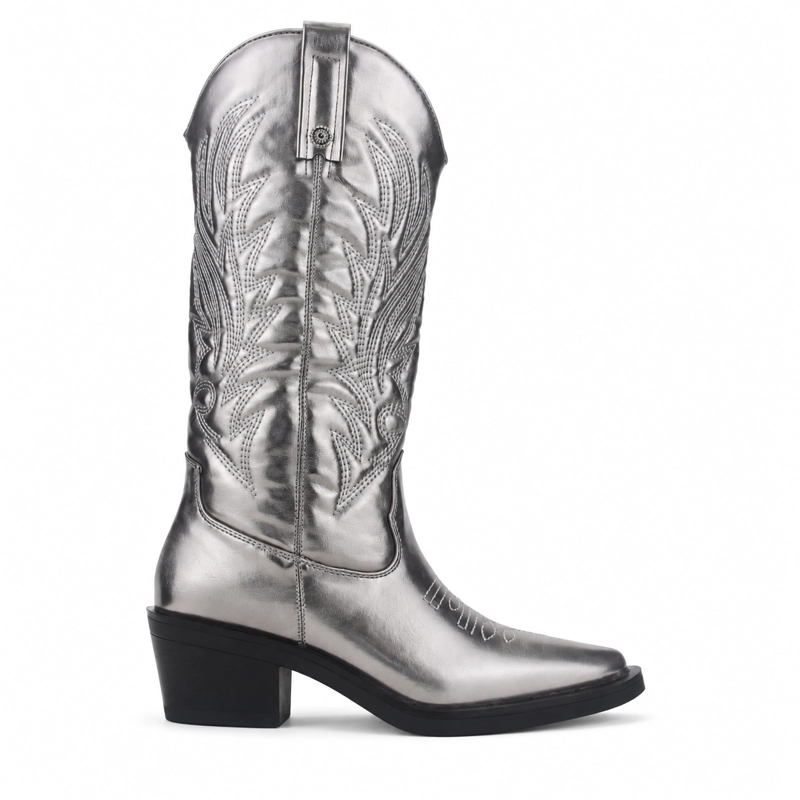 BOTA CHALADA MUJER WEST-22 PLATEADO CASUAL - 1