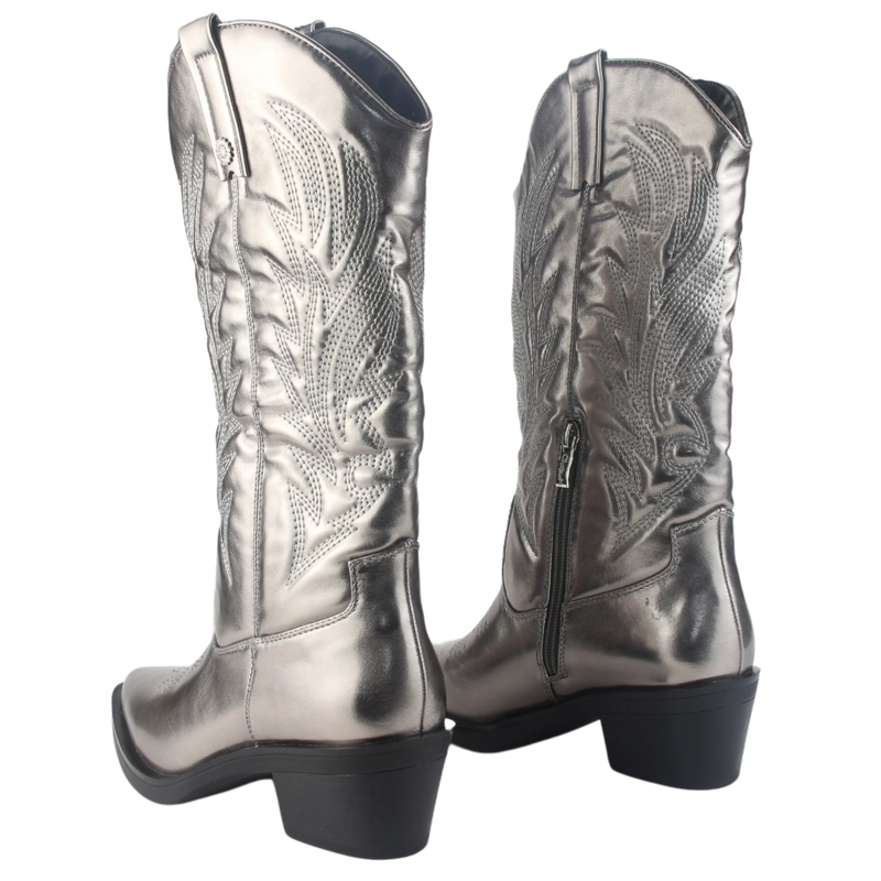 BOTA CHALADA MUJER WEST-22 PLATEADO CASUAL - 6