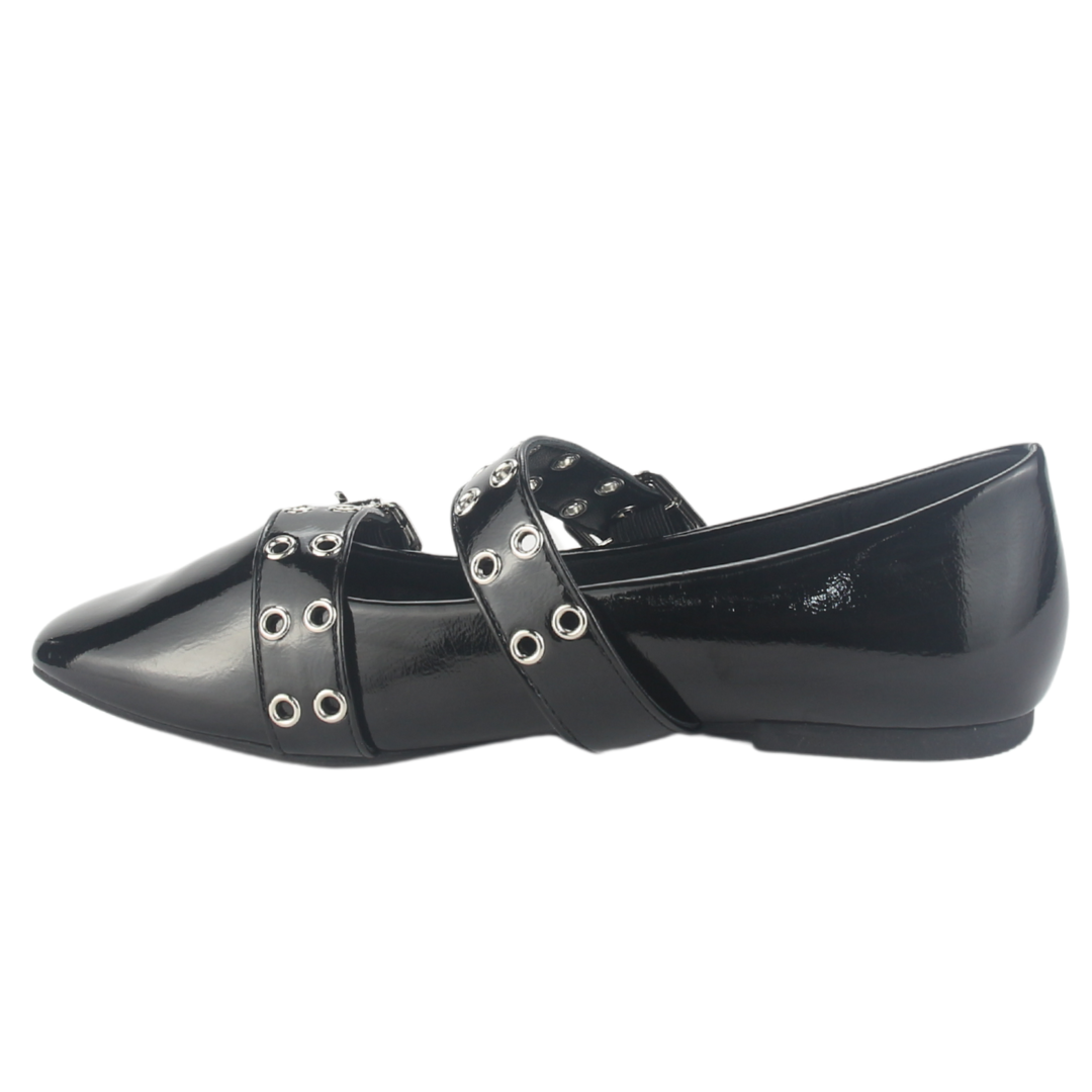 BALLERINA CHALADA MUJER MIU-7 NEGRO CASUAL - 2