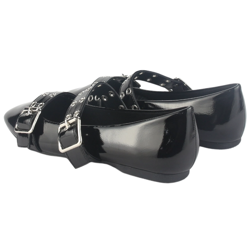 BALLERINA CHALADA MUJER MIU-7 NEGRO CASUAL - 6