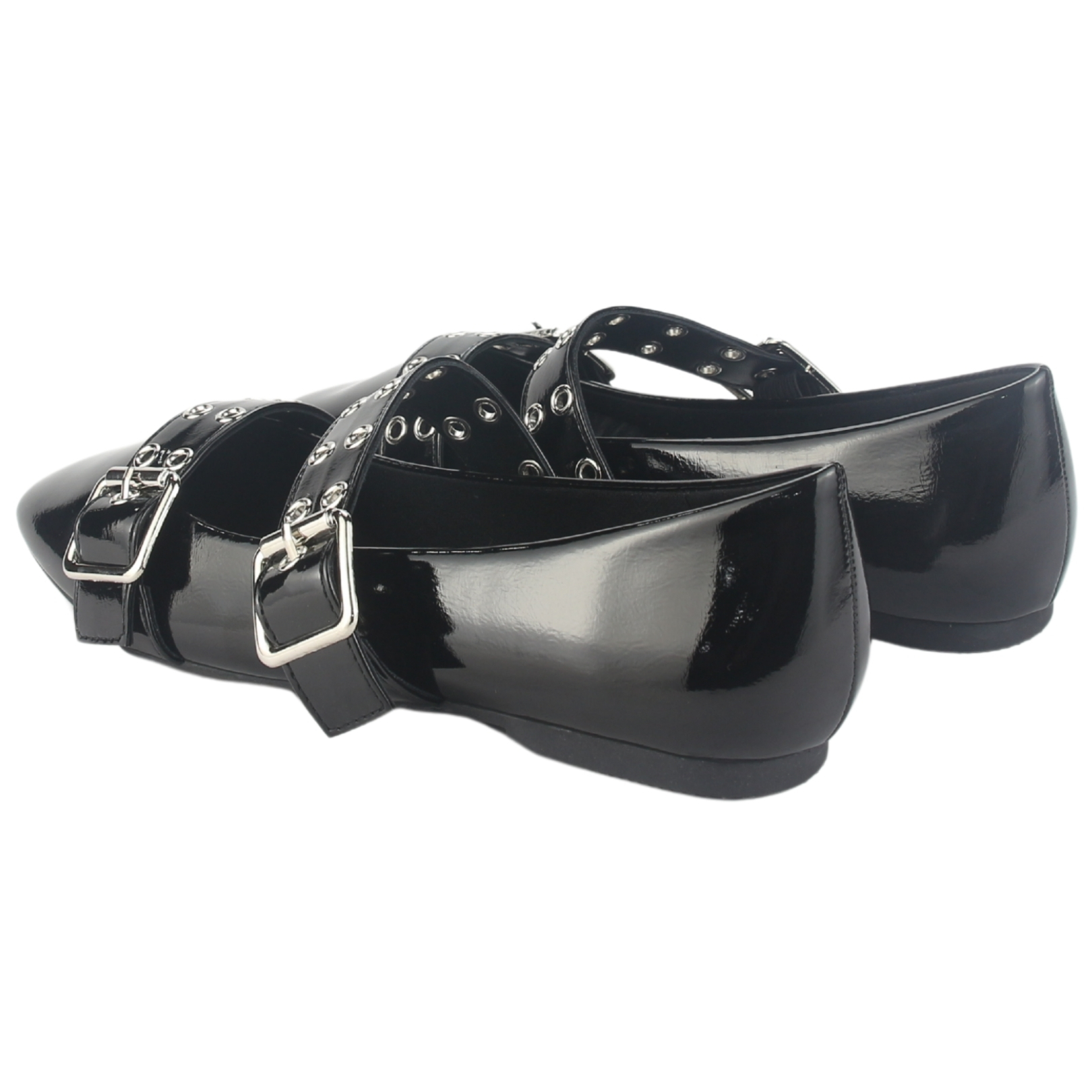 BALLERINA CHALADA MUJER MIU-7 NEGRO CASUAL - 6